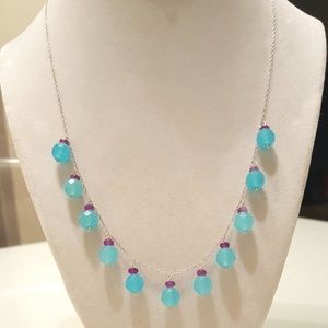 Really Cute Aquamarine Amethyst Necklace